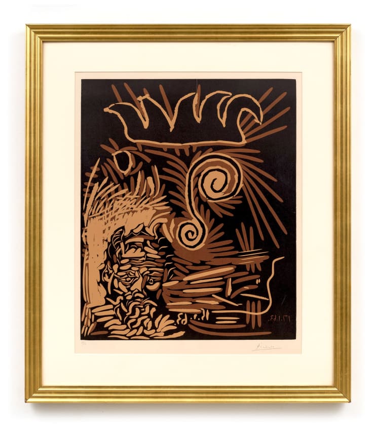 Pablo Picasso (1881-1973), Tetes (Le Vieux Buffon) (Bloch 1104), 1963