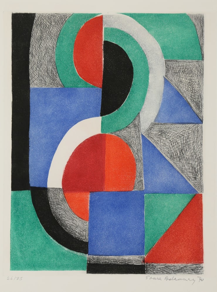 Sonia Delaunay, Avec Moi Meme, #4, 1970