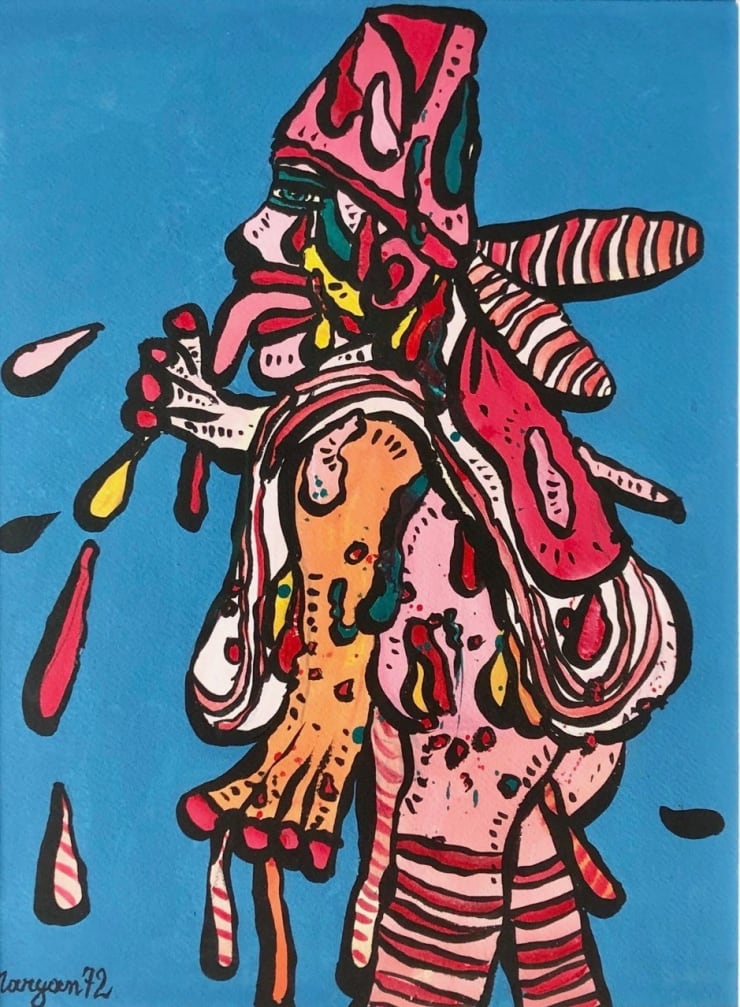 Maryan, Pincus Burstein (Polish, 1927-1977), Personnage, 1972