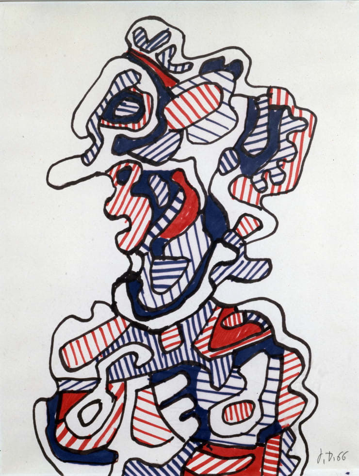 Jean Dubuffet (1901-1985), Personnage, L'Horloupe ll #239 (M.12), 1966