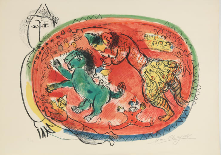 Marc Chagall (1885-1985), The Red Circle (M. 440), 1966