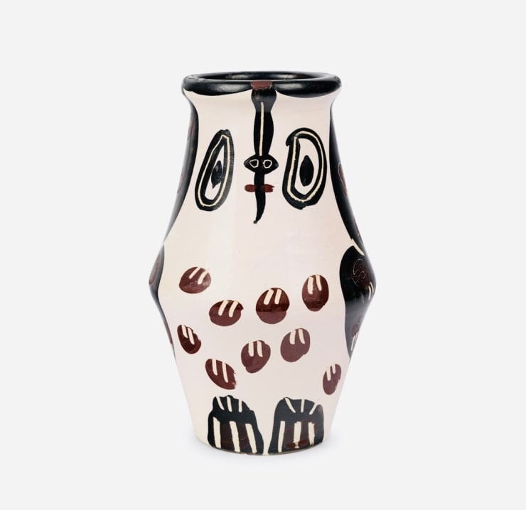 Pablo Picasso, Hibou Marron Noir /Black and Maroon Owl (A.R. 123), 1951