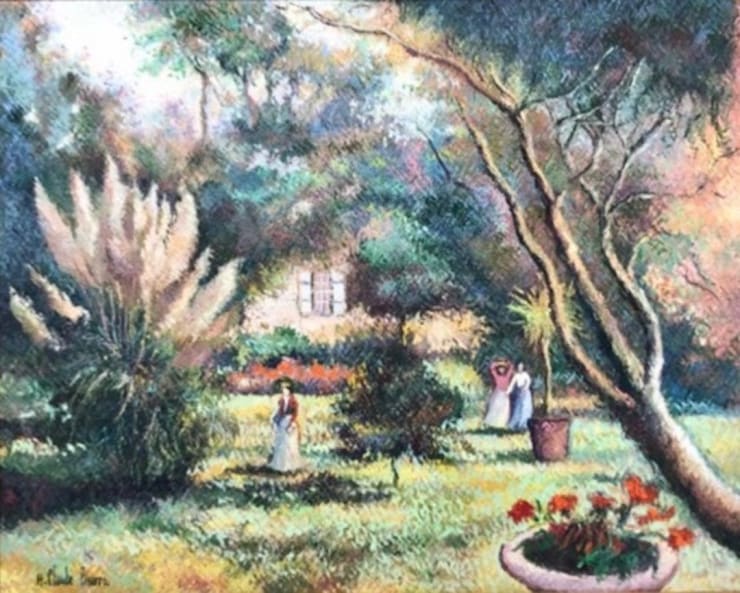 H. Claude Pissarro (French, b. 1935), Le Jardin Normandie, 1960s