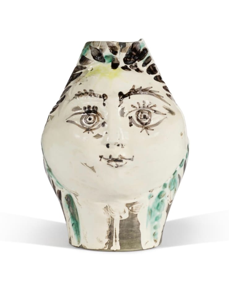 Pablo Picasso (1881-1973), Tete de Femme Couronnee de Fleurs (R. 237), March 20, 1954