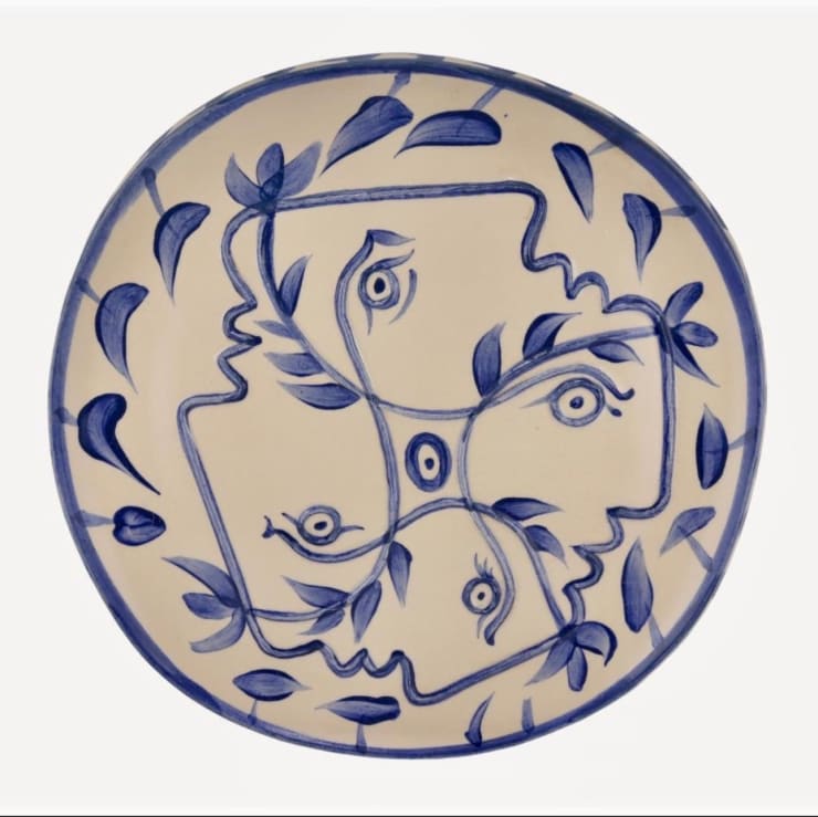 Pablo Picasso, Quatre Profils Enclases (A.R..87), 1949