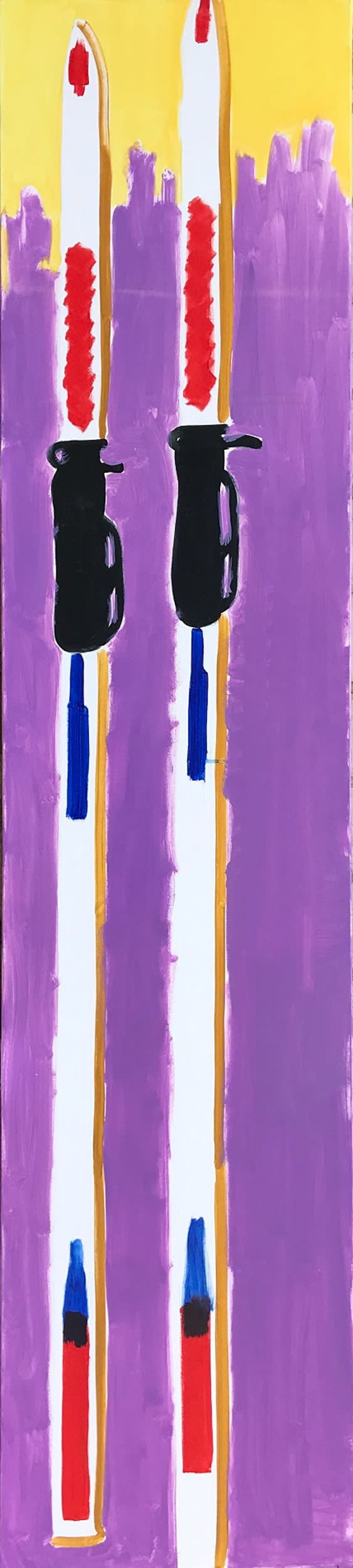 Dominykas Sidorovas, Slidės atremtos į sieną. / The skis leaned against the wall. , 2019