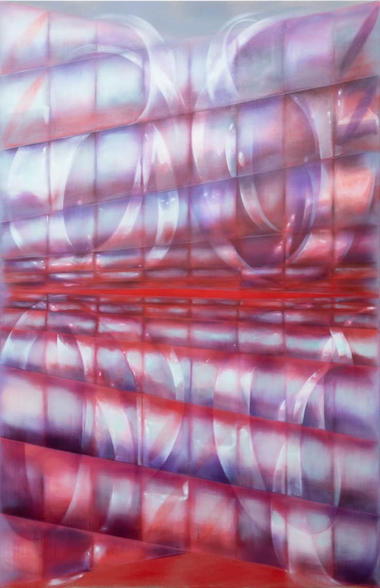 Vika Prokopaviciute Double Hyperboloid Spin, 2021 200 x 130 x 2 cm