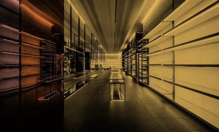 Vytenis Jankūnas - The End of Fancy Shopping – Empty Shelves at The Celine Store, NYC, 2020