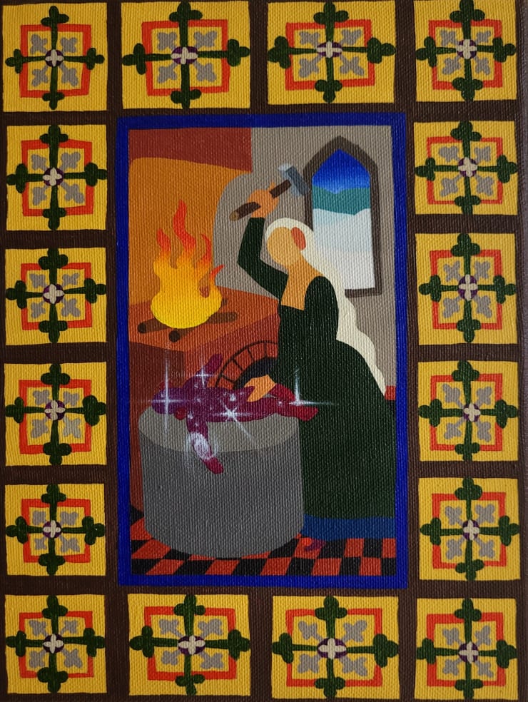 Monika Radžiūnaitė, Lenk medį, kol jaunas / Is iuvenem saltum curat / Jis rūpinasi jaunuoliu // As the twig is bent, so grows the tree / Is iuvenem saltum curat / He takes care of the young man, 2024