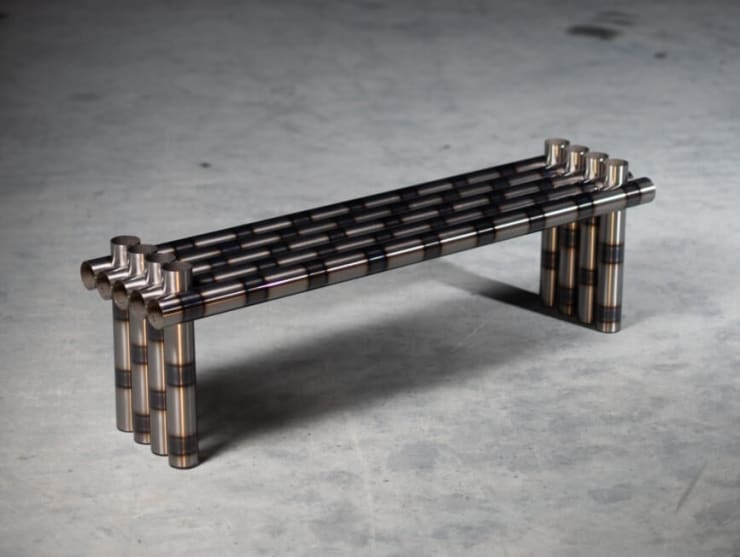 Luuk van Laarhoven, The Burned Collection Bench, 2021