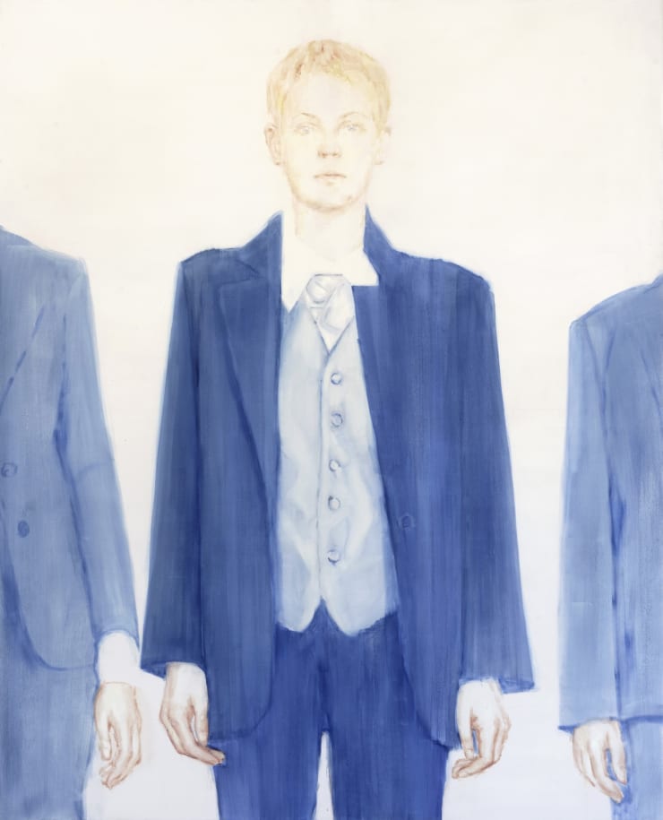 Donata Minderytė, Triptikas su indų nurinkėjų apranga/Kamilė / Triptych With Busgirl Outfits/Kamile, 2019