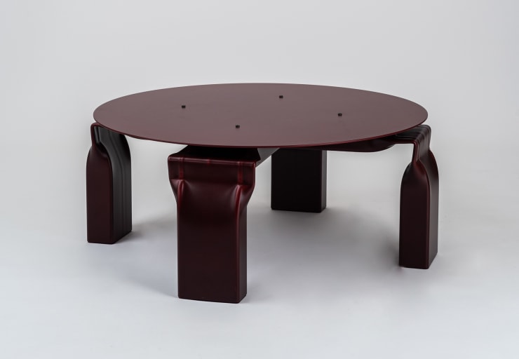Tim Teven, Vamzdžių stalas, raudonas / Tube Table, red, 2023