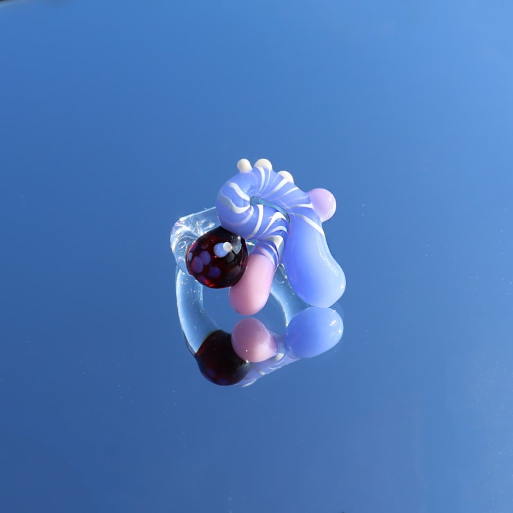 Lorena Rode, When Fauna Blooms Glass Ring, 2024