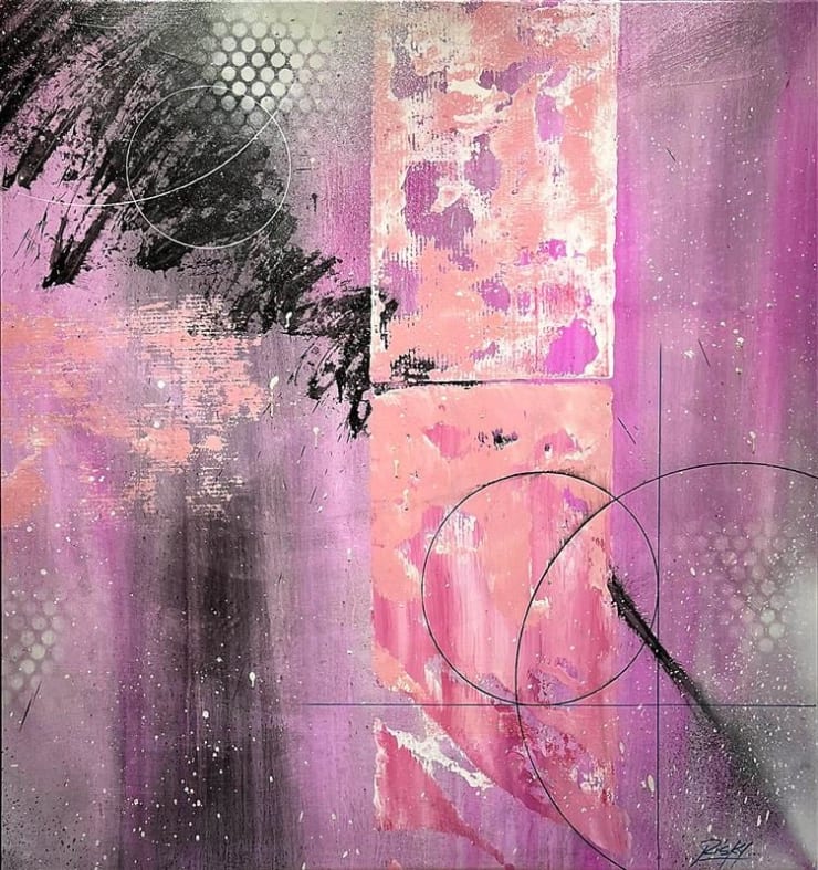 Risk Rock, Flamingos in a Flock of Pigeons I, 2025