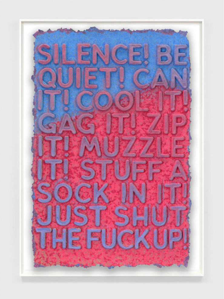 Mel Bochner - Silence, 2022