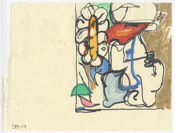 Eddie Martinez, Untitled, 2019