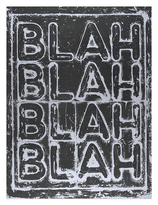 Mel Bochner, Blah,Blah,Blah, 2022