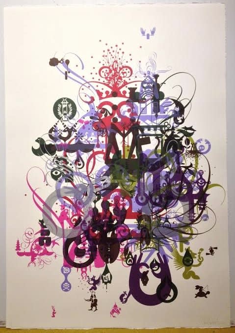 Ryan McGinness - Soma/monoprint, 2012