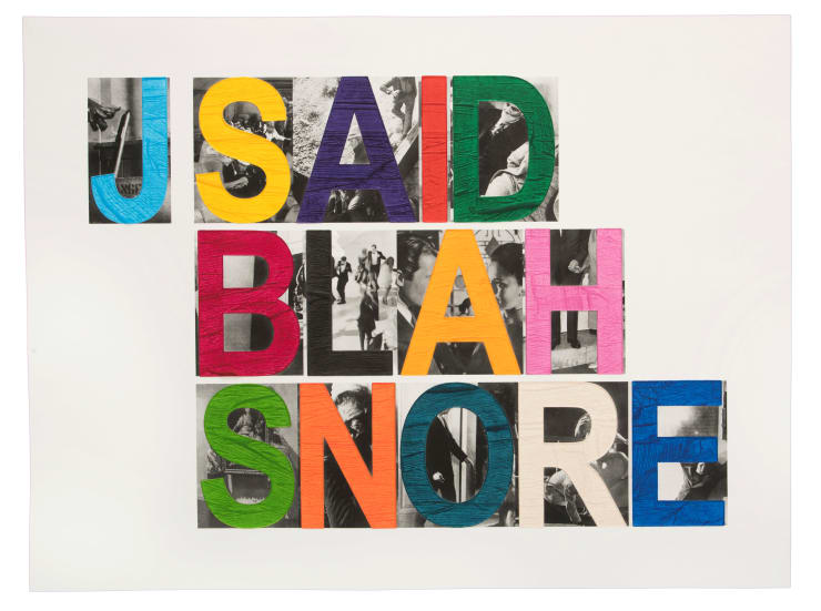 John Baldessari - Blah, 2018