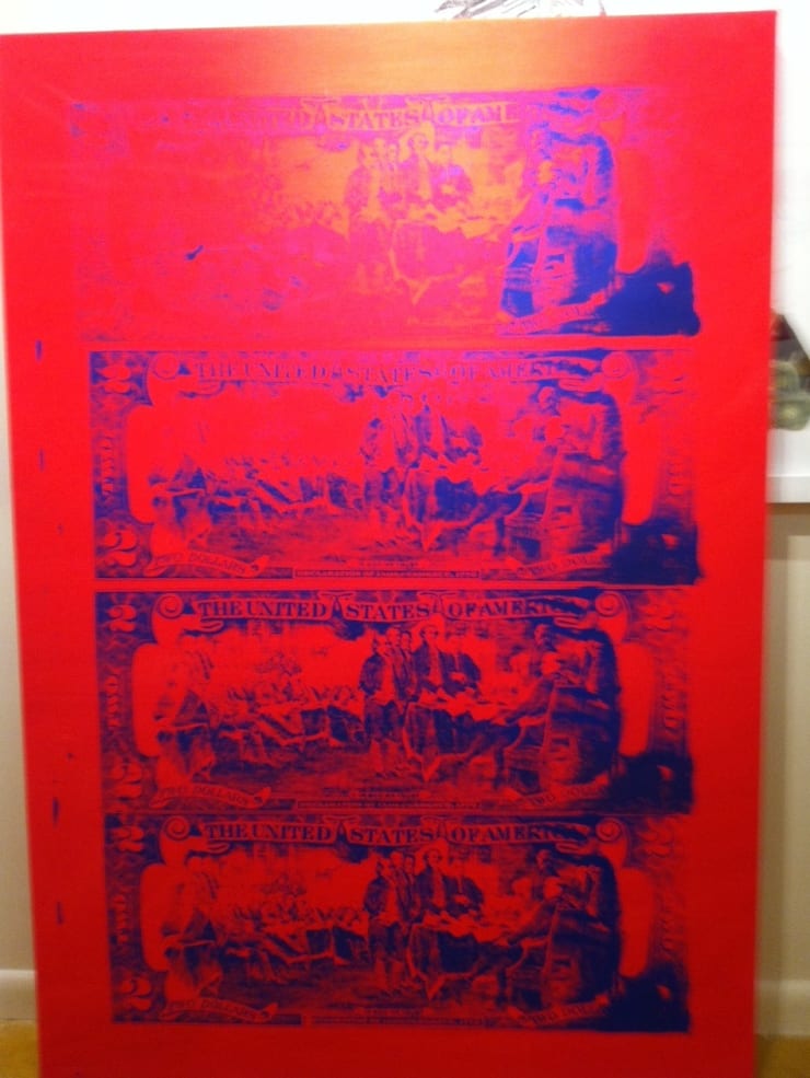 Ben Murphey - $8.00 (Blue on Red), 2007