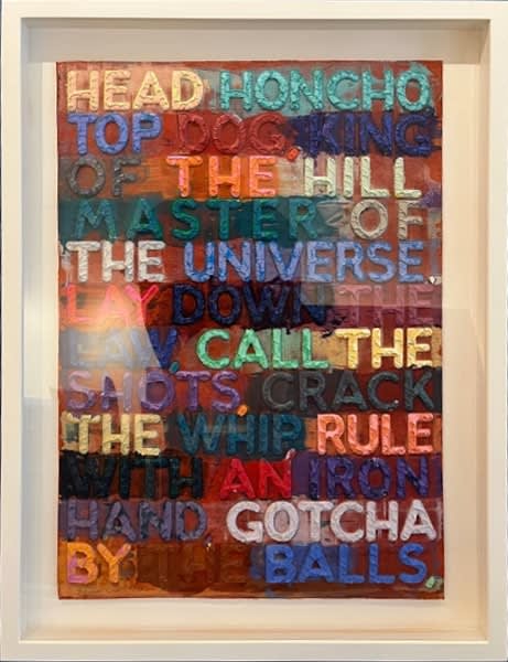 Mel Bochner, Head Honcho, 2020