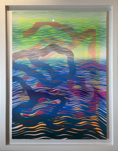 Sam Friedman, Second Beach Monoprint, 2018