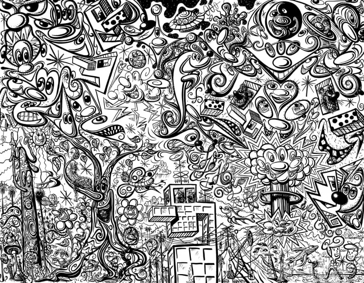 Kenny Scharf, Worldz End, 2022