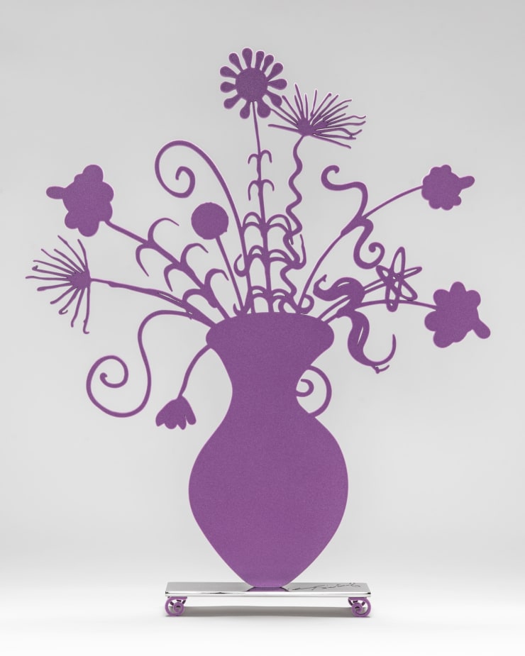 Kenny Scharf, Flores (Purple), 2022