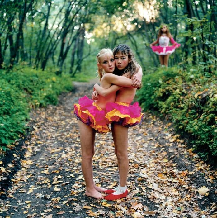 Michal Chelbin - Xenia, Janna and Alona in the Woods, Russia, 2003