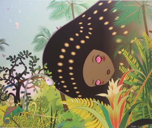 Chiho Aoshima, Building Head-Chameleon, 2006