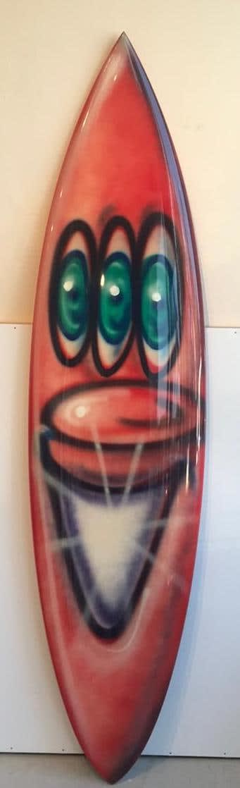Kenny Scharf, Surfboard, 2021
