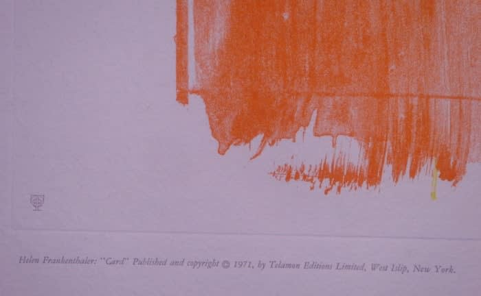 Helen Frankenthaler - Card, Unknown