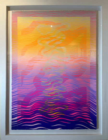 Sam Friedman, Second Beach Monoprint #28, 2018