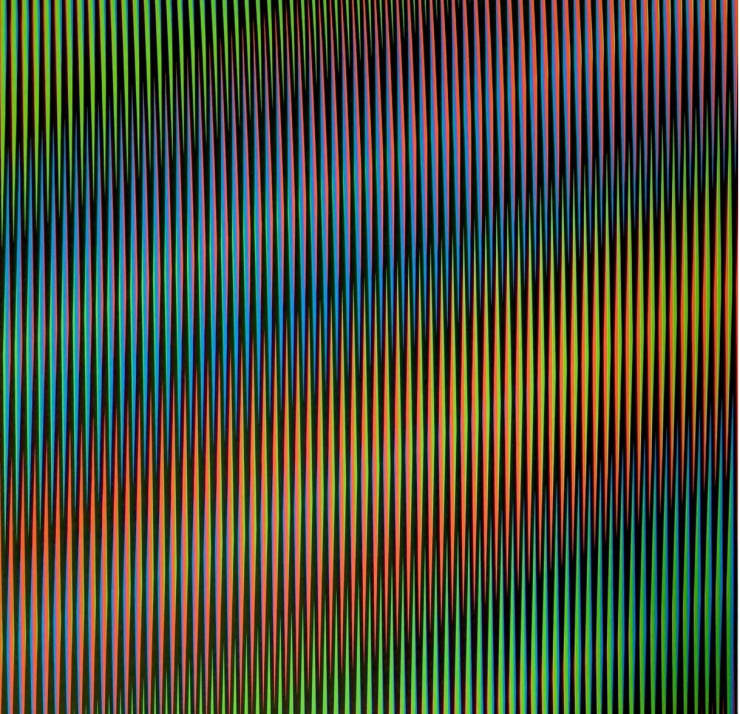 Carlos Cruz-Diez - Induction Chromatique a Double Fréquence RGB Serie Semana - Viernes, 2013, 2013