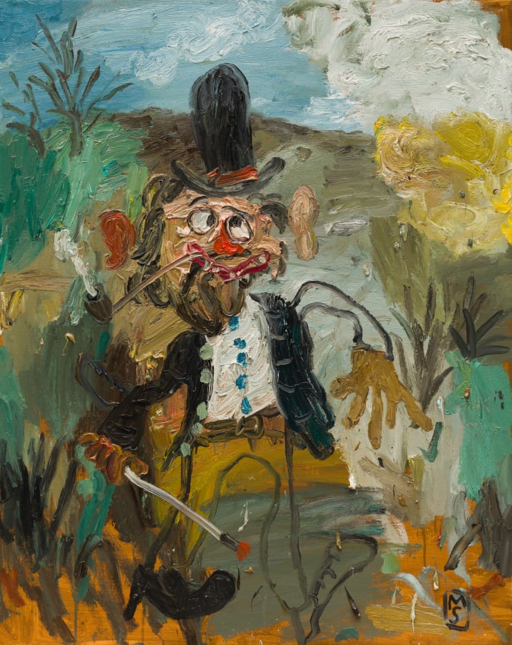 Matías Sánchez, Pintor camino al trabajo, 2024