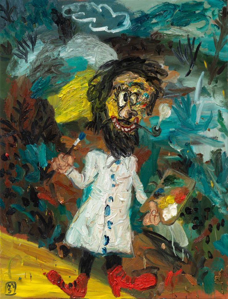 Matías Sánchez, Pintor en la sierra de Aracena, 2023