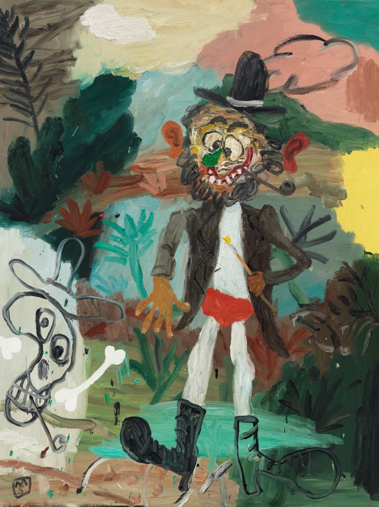 Matías Sánchez, Dos pintores en el lago, 2023