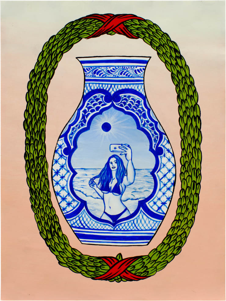 Eduardo Sarabia, Solar Eclipse Vase, 2022