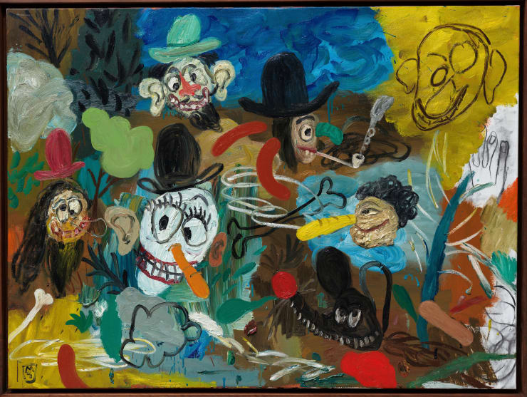 Matías Sánchez, Larga estancia en la montaña. Pintores cerca de la cabaña., 2024