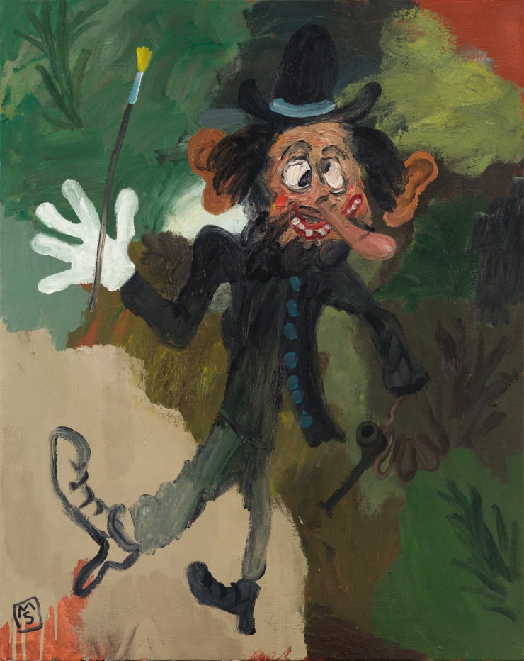 Matías Sánchez, Pintor con guante blanco y pipa, 2023