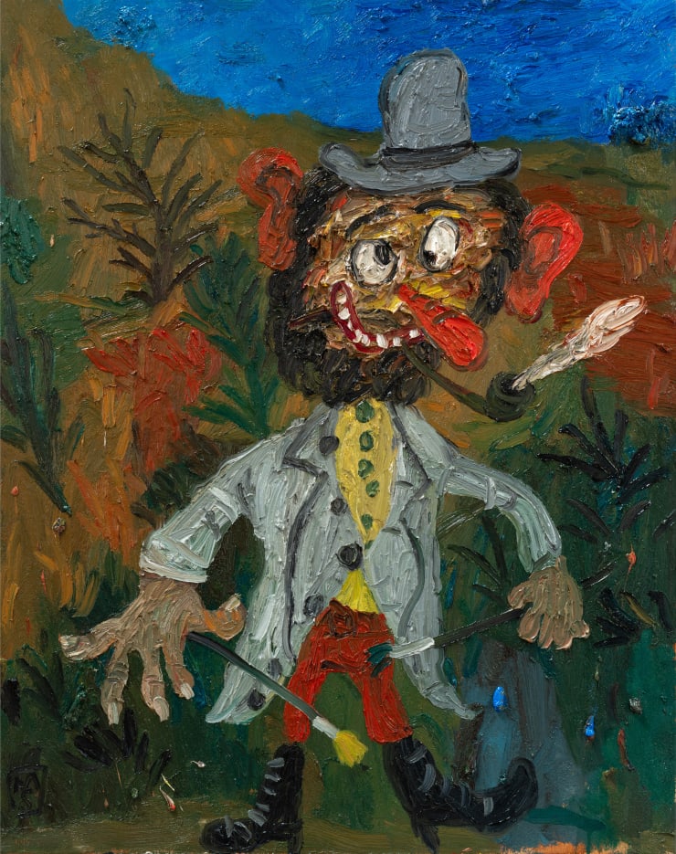 Matías Sánchez, Pintor en el campo. Antes del amanecer, 2023