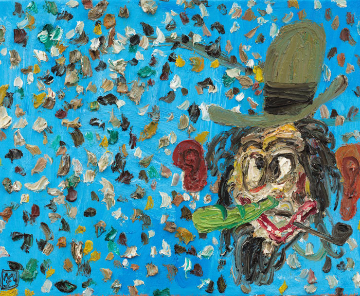 Matías Sánchez, El inicio de la primavera. Pintor en el campo., 2023