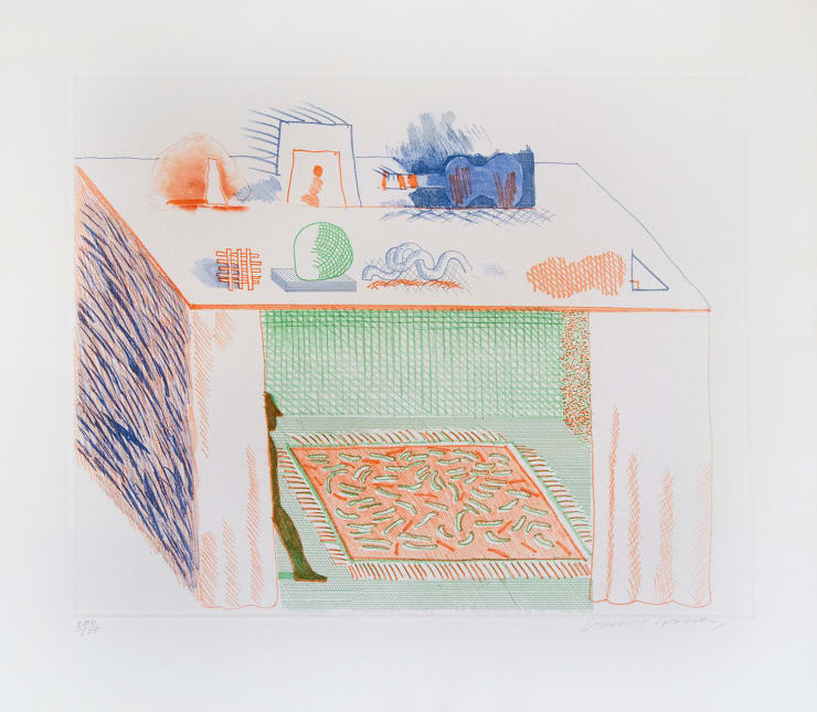 David Hockney (b. 1937), In a Chiaroscuro (The Blue Guitar), 1976-77