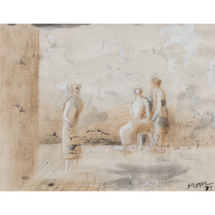 Henry Moore, Three Figures in a Room, 1979