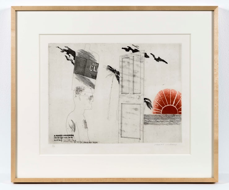 David Hockney (b. 1937), The Start of the Spending Spree and the Door Opening for a Blonde (A Rake’s Progress), 1961-63