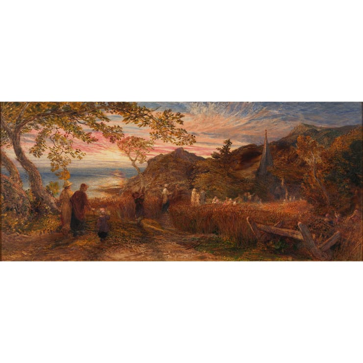 Samuel Palmer (1805–1881), Going to Evening Church, 1874