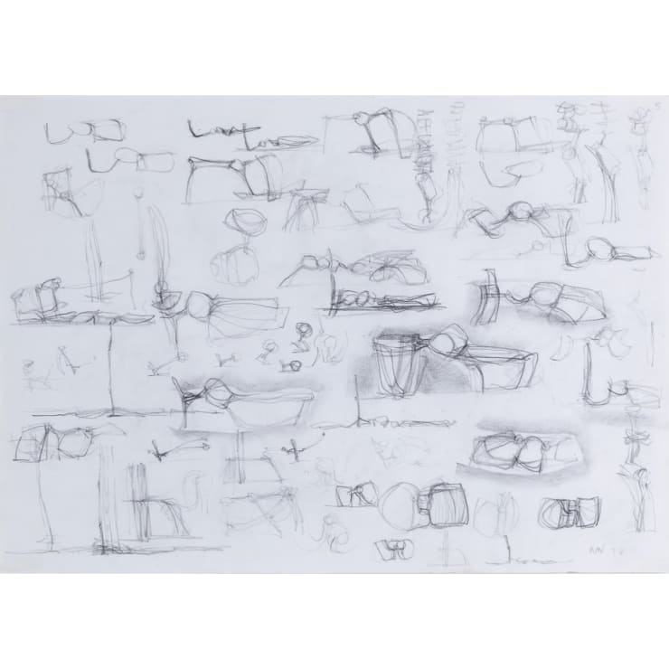 Austin Wright, Untitled (Studies for Sculptural Forms), c.1960