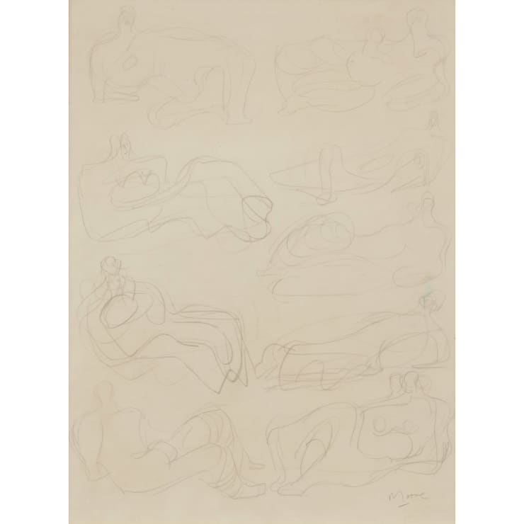 Henry Moore, Reclining Figures, c.1946