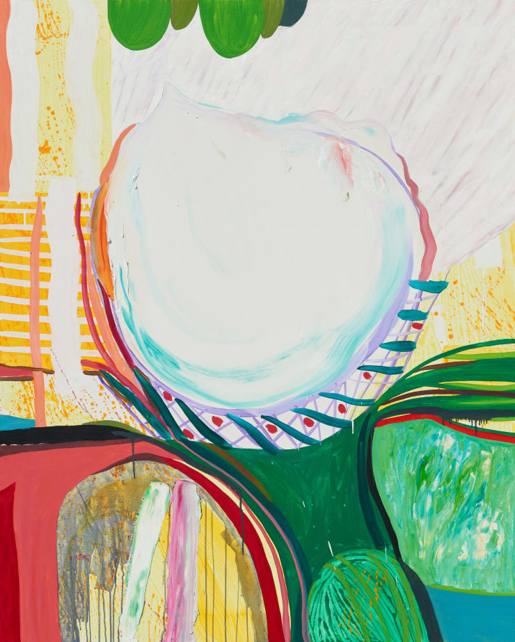 Qwon Sunwang 눈앞의 눈송이로 가려지다 Covered with snowflake in front of my eyes, 2019 acrylic and oil on canvas 162 x 130 cm (100F)