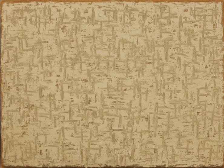 HA CHONG HYUN CONJUNCTION 94-08, 1994 oil on hemp cloth 194 x 260 cm (200F)